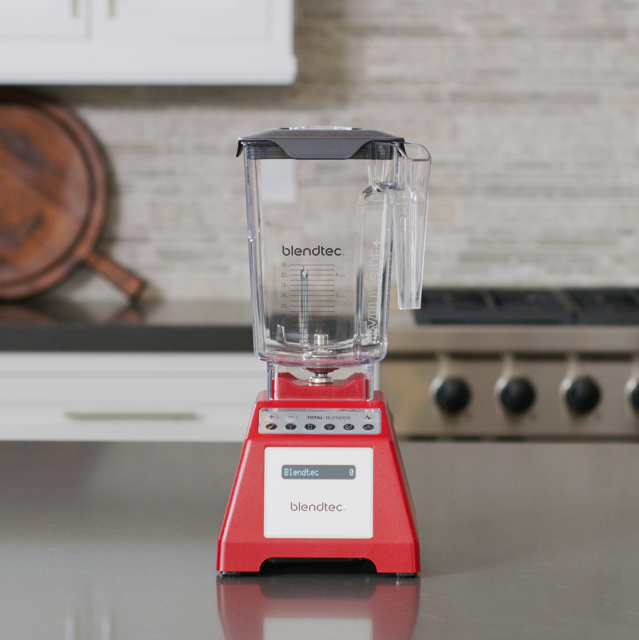 Blendtec Total Classic Original WildSide+ 90oz Jar Blender Red - Certified Refurbished