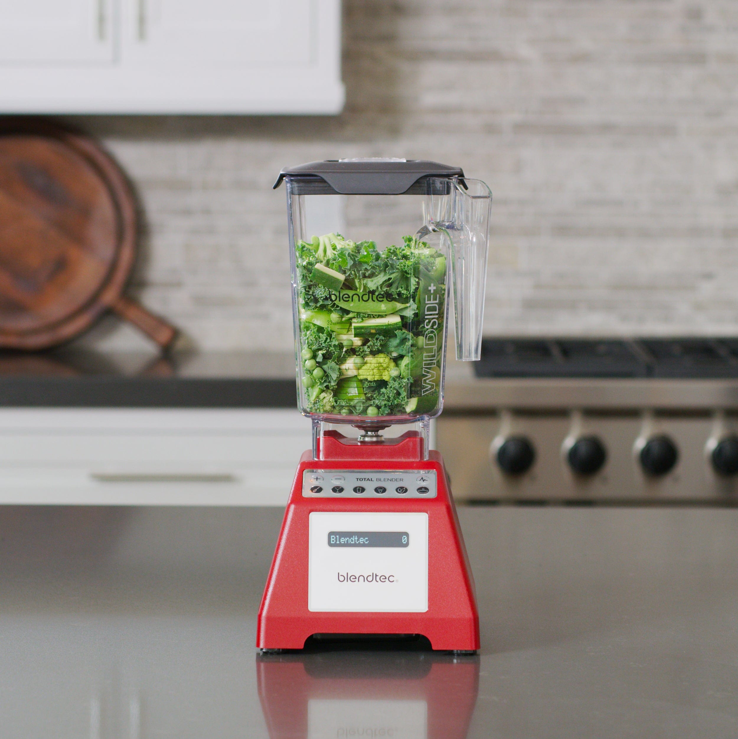 Blendtec Total Classic Original WildSide+ 90oz Jar Blender Red - Certified Refurbished