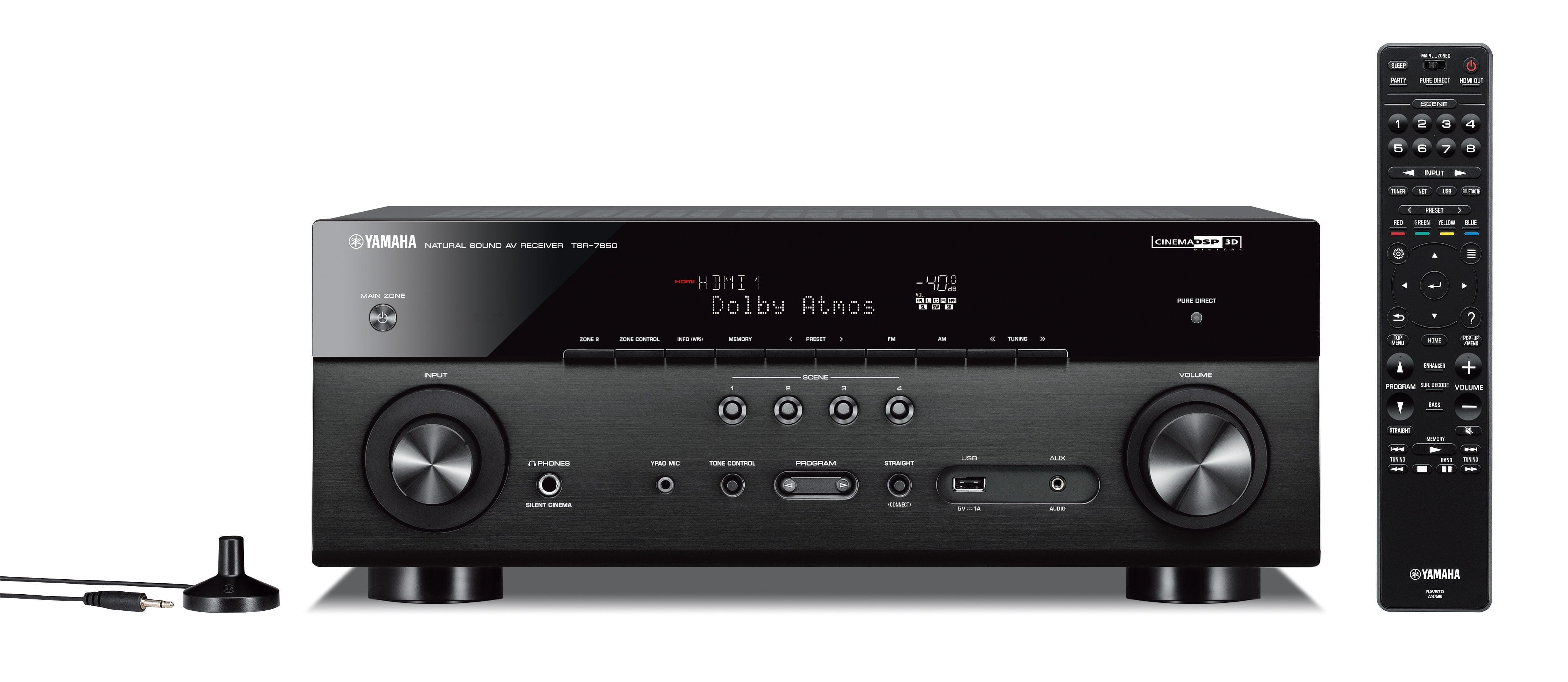 Yamaha 7.2 ch 4K Atmos DTS Receiver - Certified Refurbished