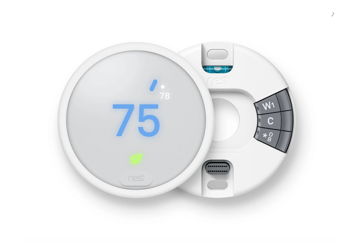 Google Nest E - Pro 3rd Generation Programmable Smart Thermostat for Home Compatible with Alexa
