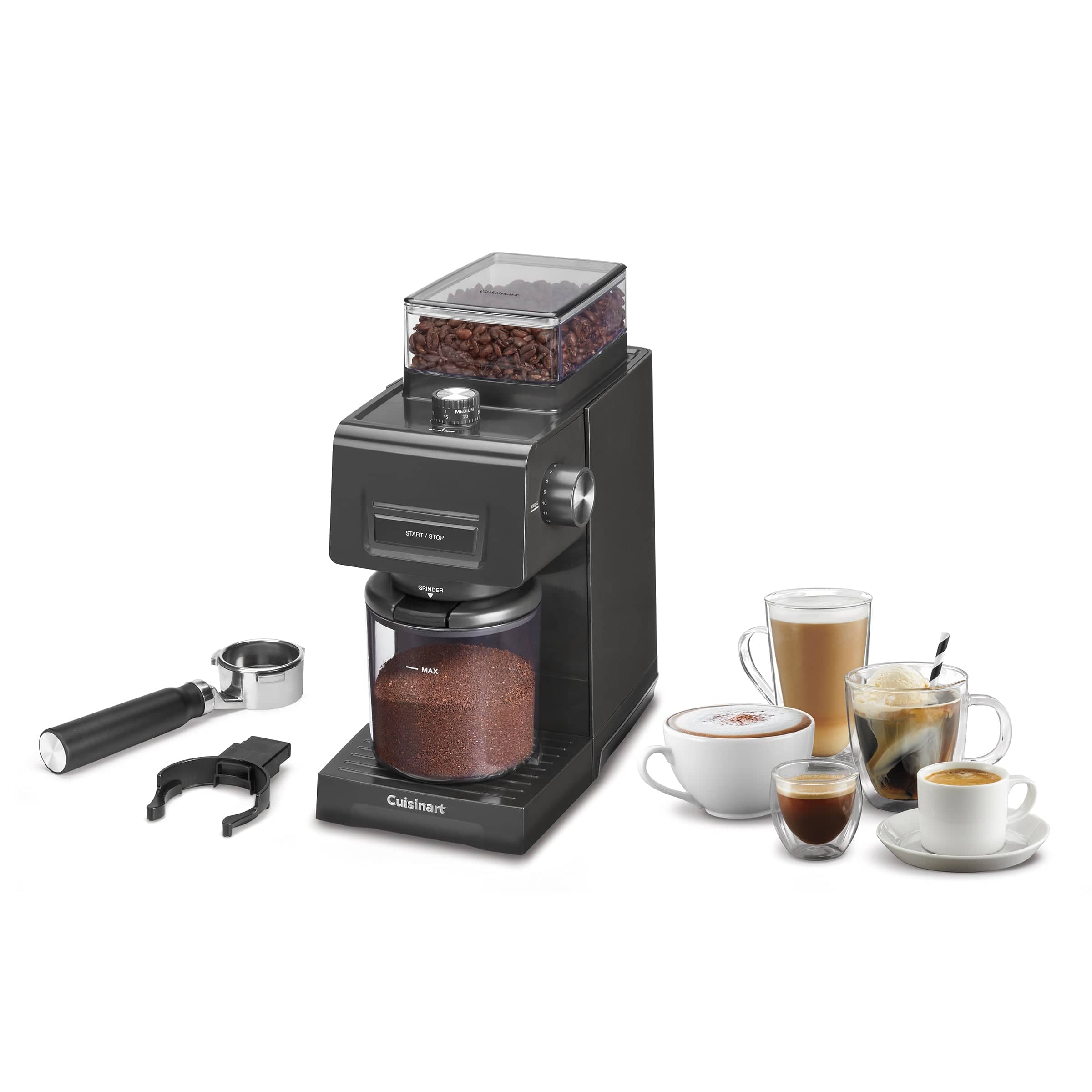 Cuisinart Espresso & Coffee Conical Burr Grinder, Black
