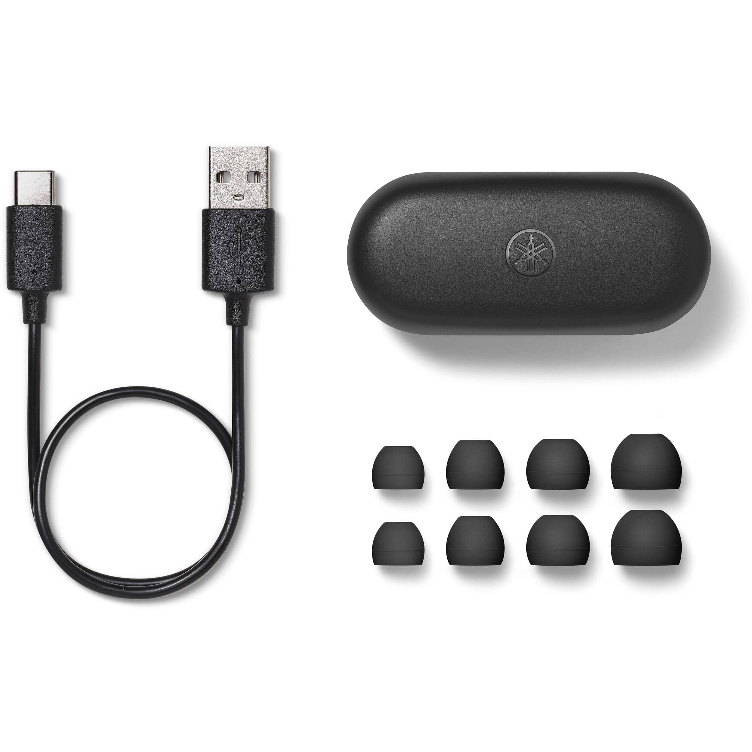 Yamaha True Sound Wireless Water Resistant Earbuds, Black