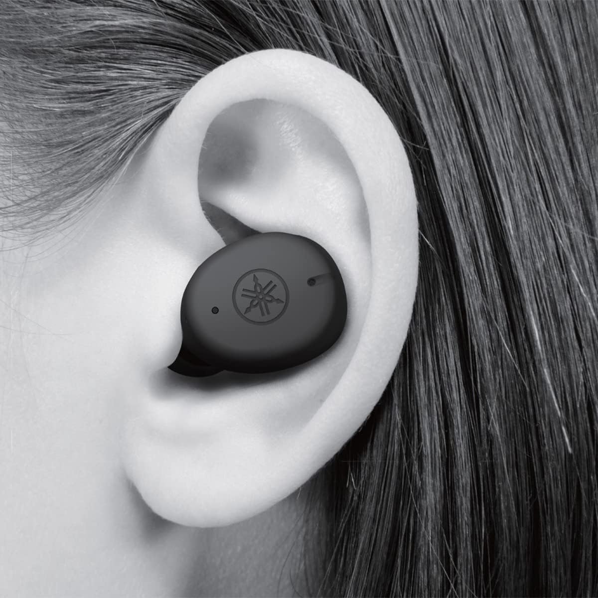 Yamaha True Sound Wireless Water Resistant Earbuds, Black