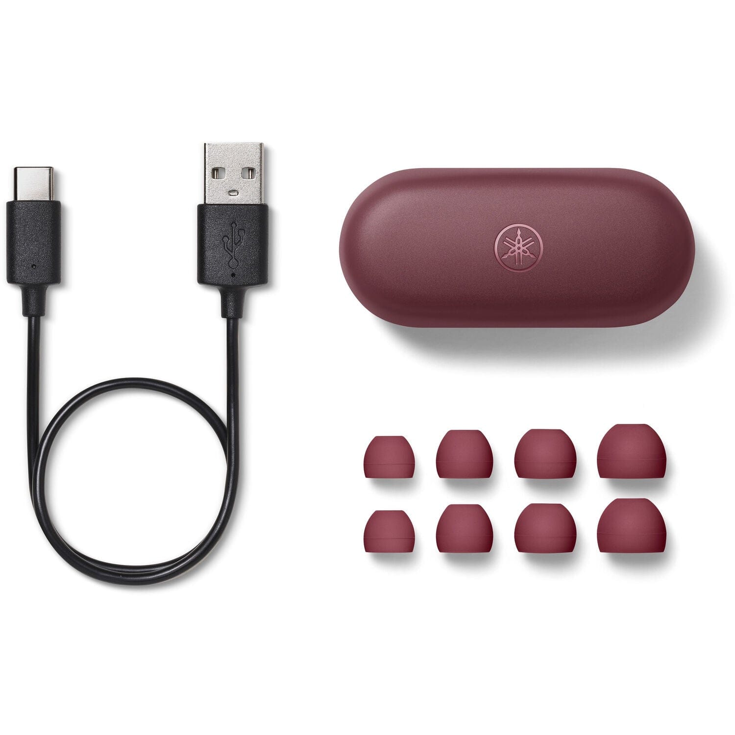 Yamaha True Sound Wireless Water Resistant Earbuds, Red