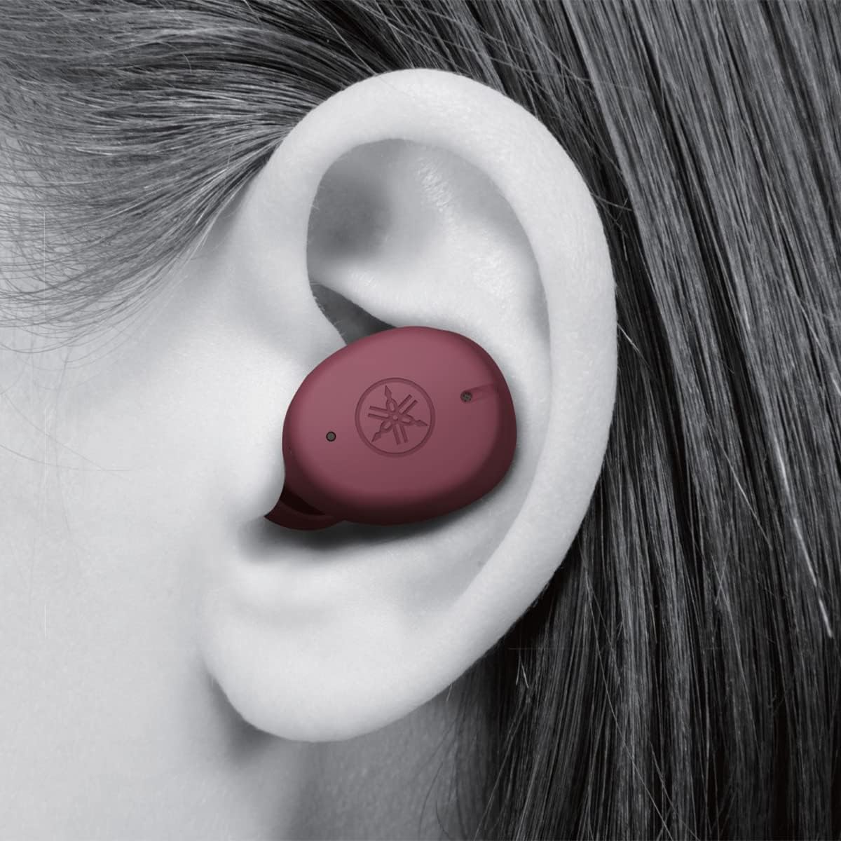 Yamaha True Sound Wireless Water Resistant Earbuds, Red