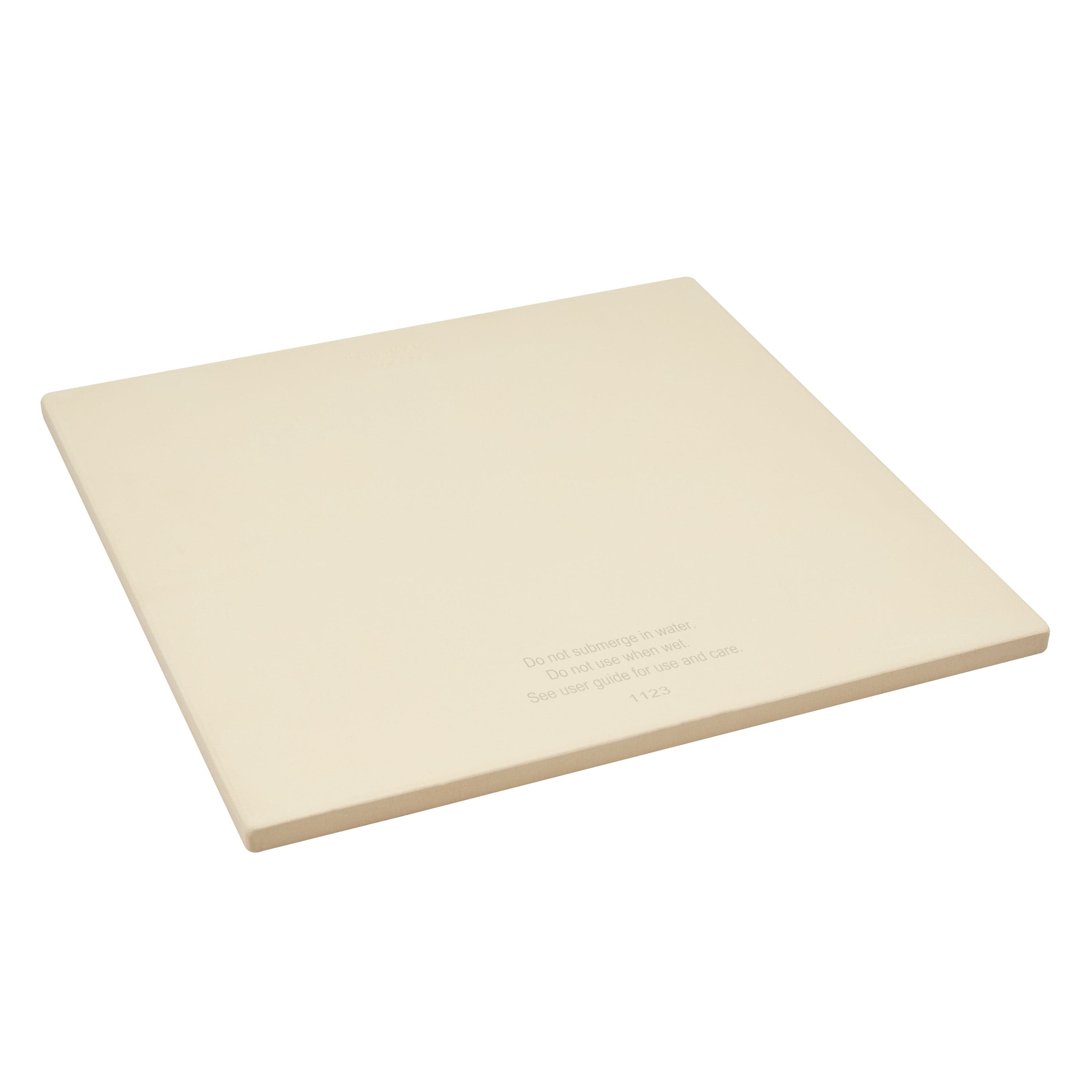 Cuisinart 15" Square Pizza Stone, Stone & Tan