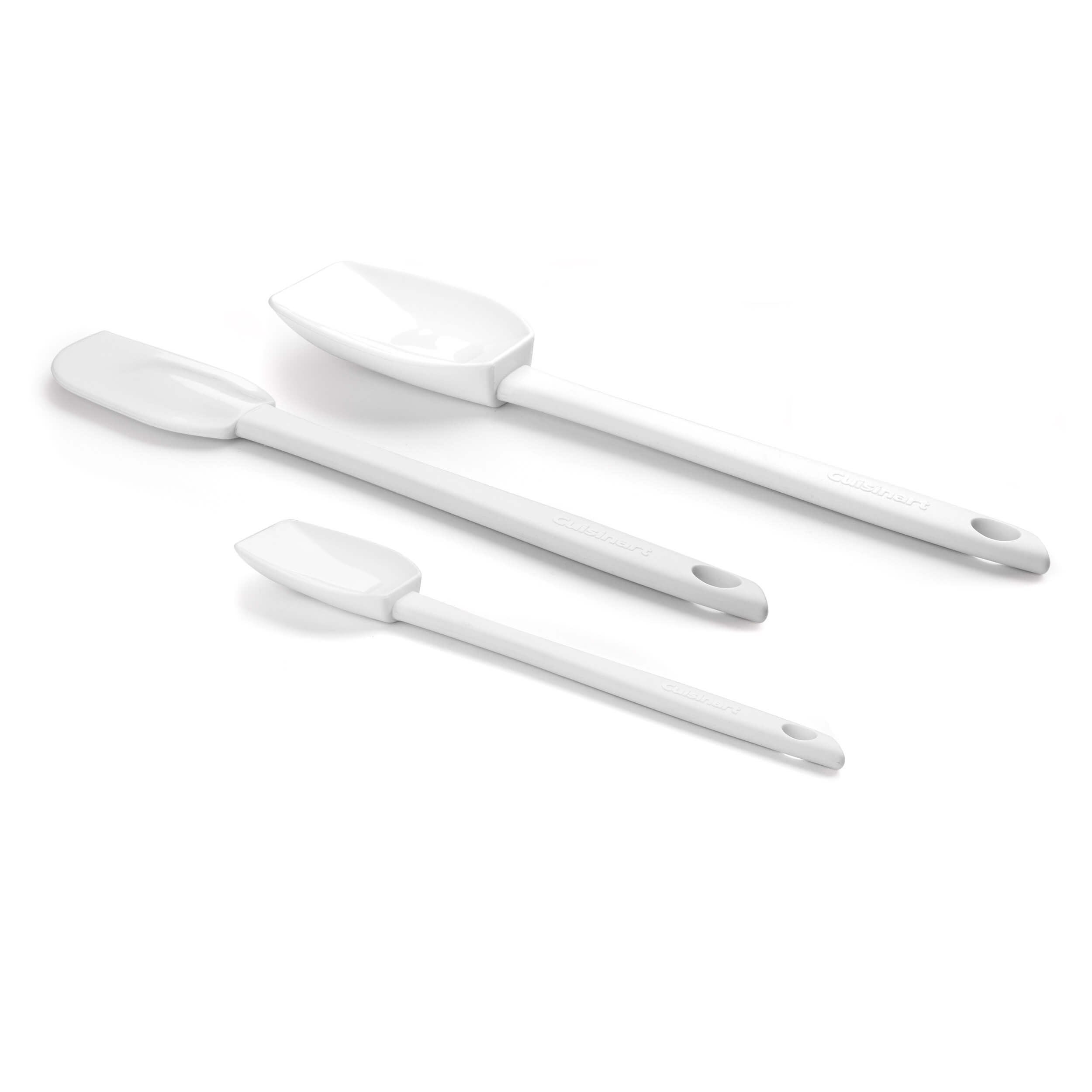 Cuisinart Set of 3 Silicone Spatulas, White