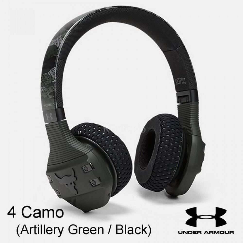 JBL Under Armour Project Rock Sport Wireless Train On-Ear Headphones Camo Green Certified Refurbished