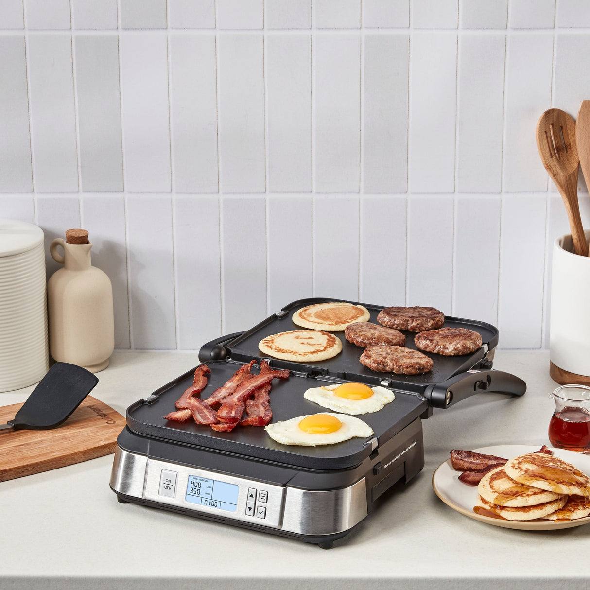 Cuisinart Griddler® with Smoke-Less Mode, Silver