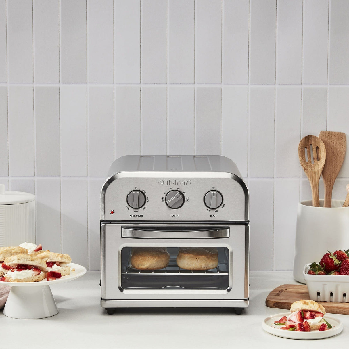 Cuisinart Compact Air Fryer Toaster Oven, Silver