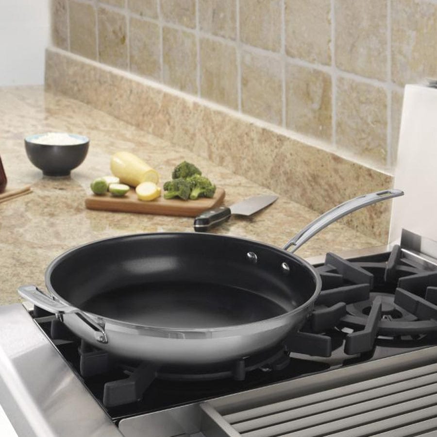 Cuisinart MultiClad Pro Triple Ply Stainless Cookware 12" Nonstick Skillet, Silver