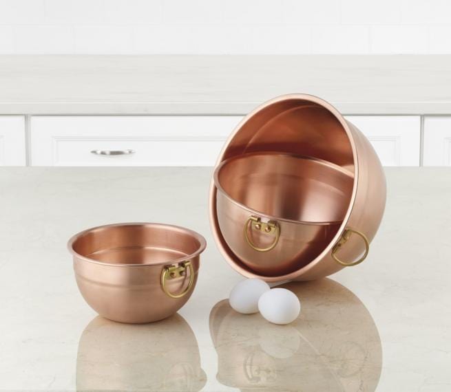 Cuisinart 3 Piece Copper Mixing Bowl Set, Copper