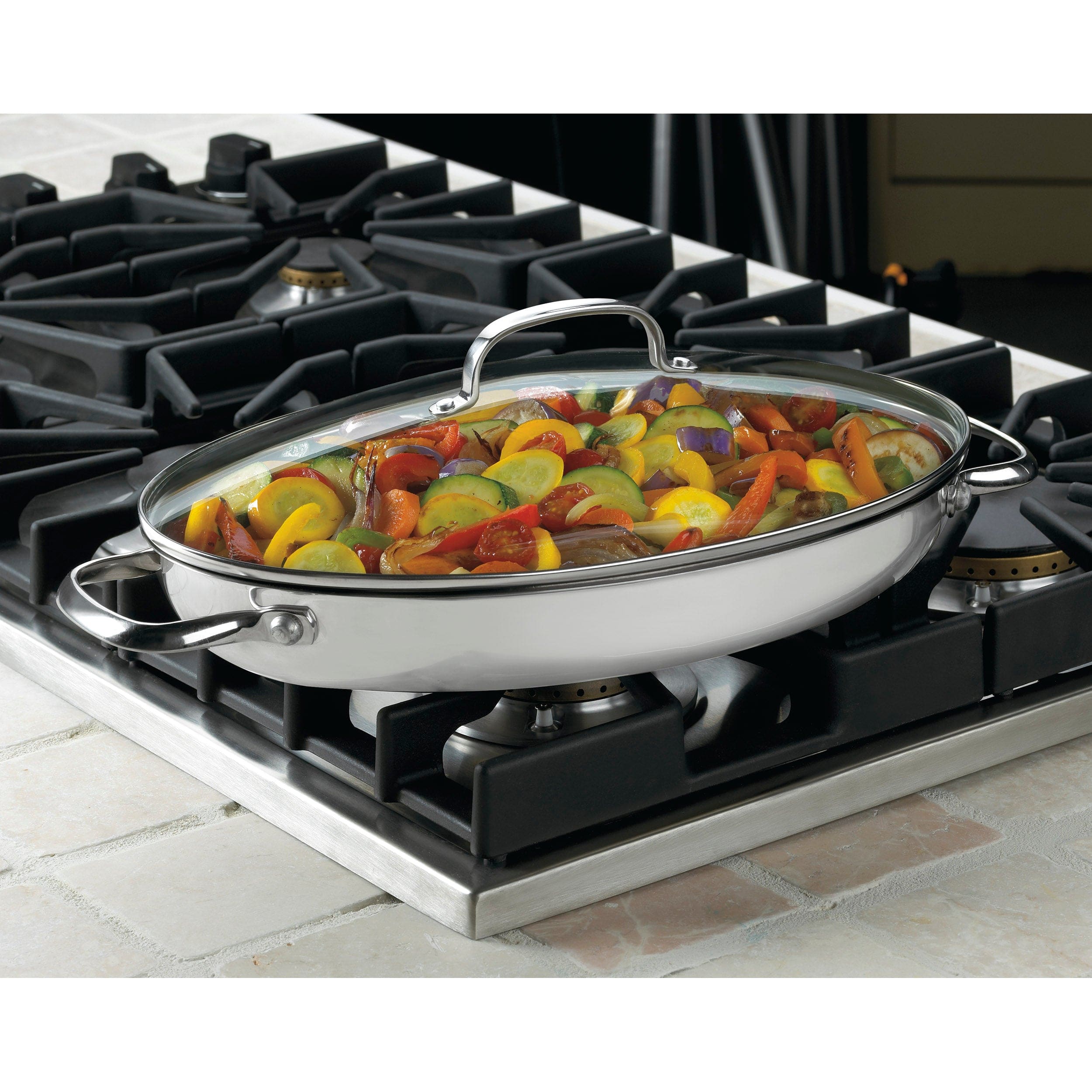 Cuisinart Classic Entertaining Collection 13.5" Oval Buffet Server, Silver