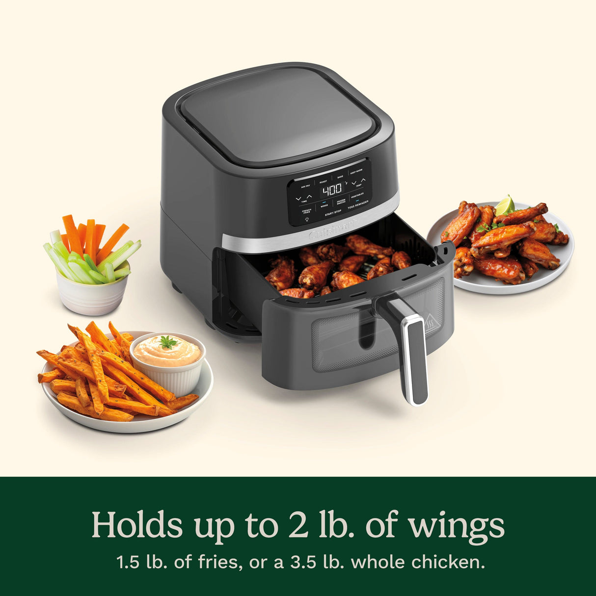 Cuisinart 4.5-qt Basket Air Fryer, Black