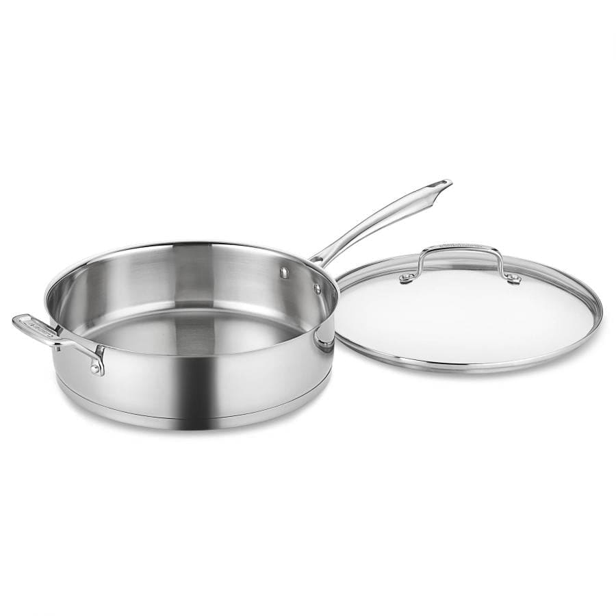 Cuisinart Professional Series™ Cookware 3 Quart Sauté Pan with Helper Handle & Cover, Silver