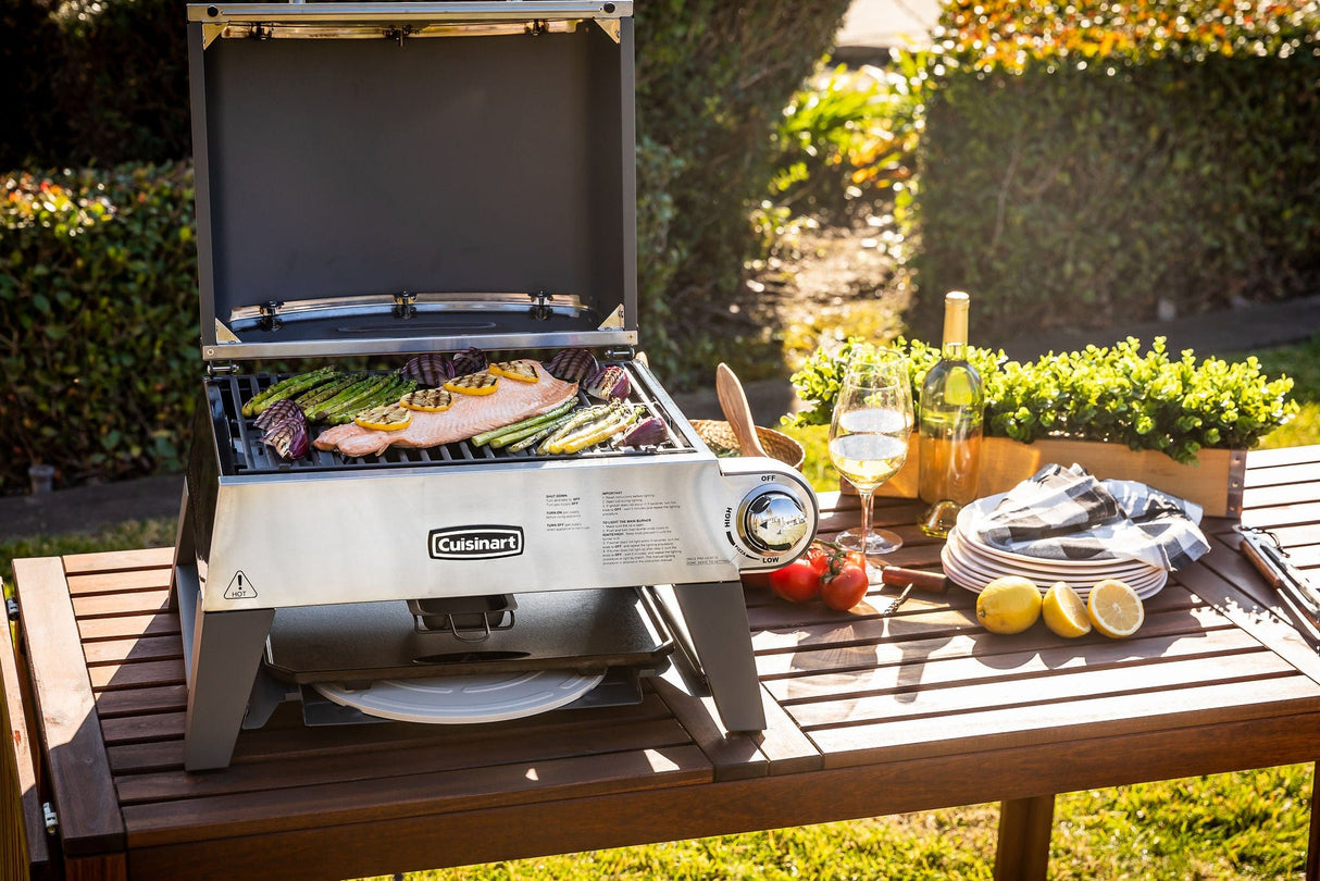 Cuisinart 3-in-1 Grill, Griddle, and Pizza Oven, Gray