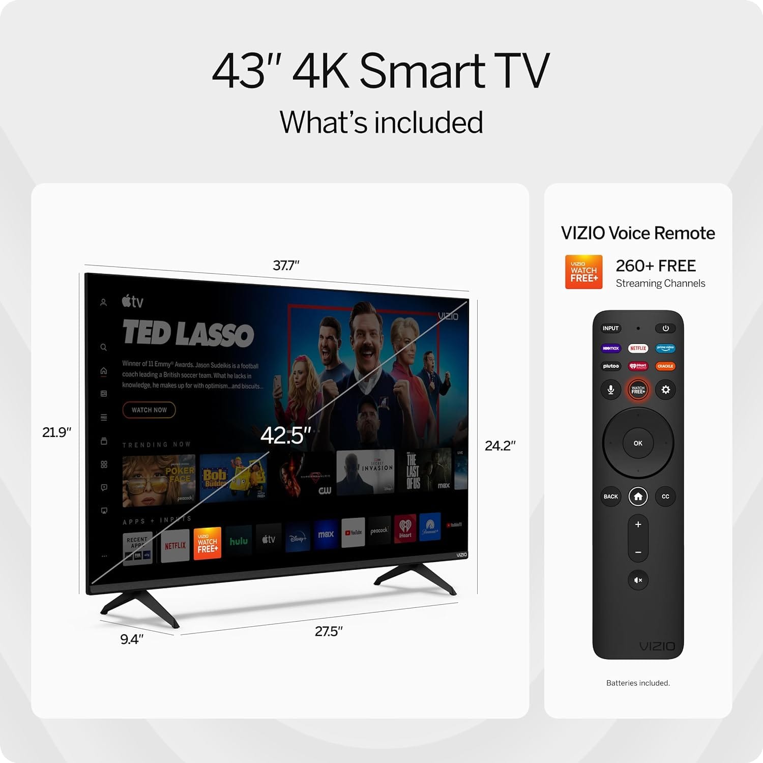 Vizio V-Series 43" 4K Smart TV - Certified Refurbished