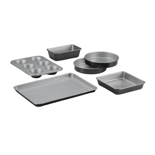 Cuisinart 6 Piece Bakeware Set, Silver