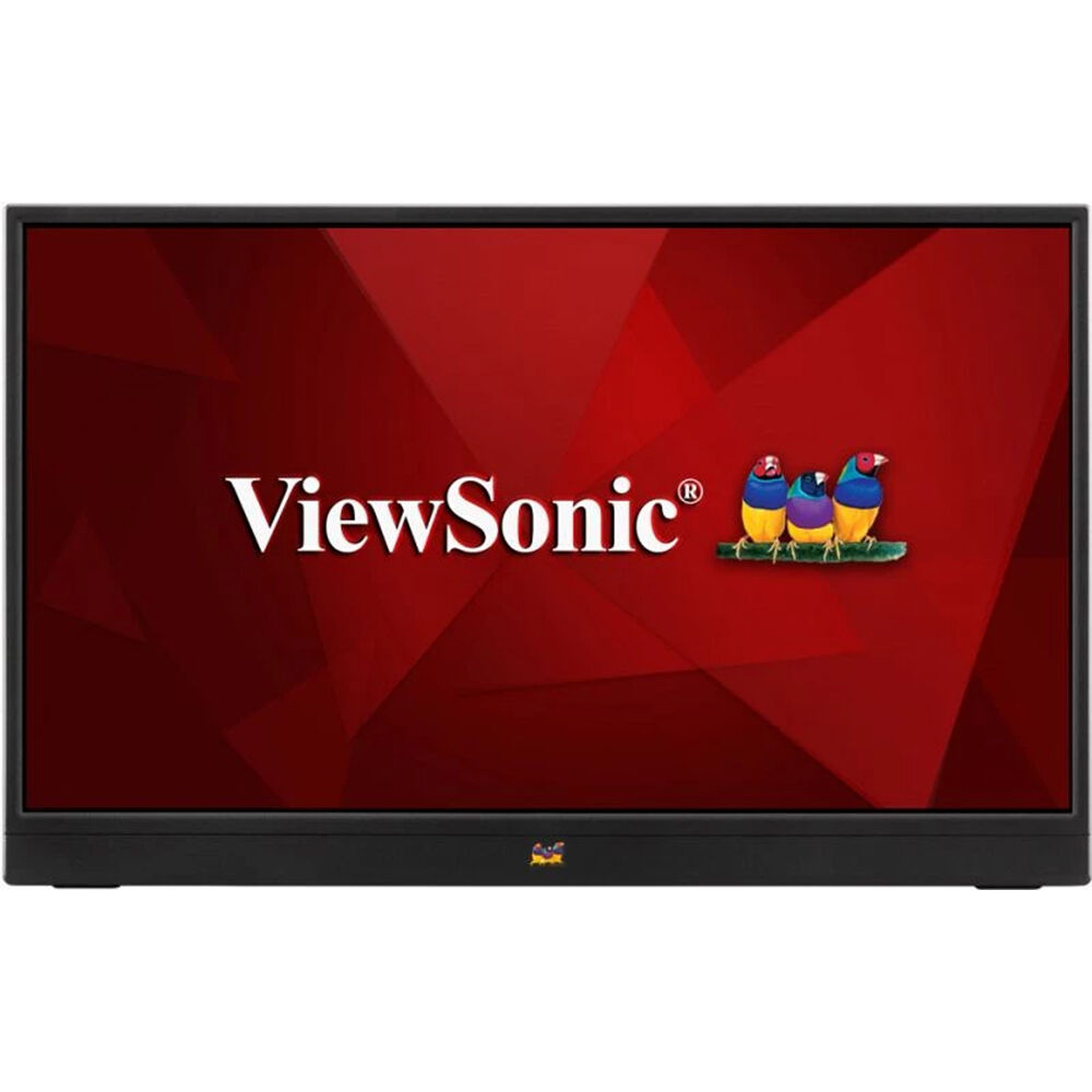 ViewSonic VA1655-S 16" 1080p Portable IPS Monitor with Mobile Ergonomics, USB-C and Mini HDMI for Home and Office - Certified Refurbished