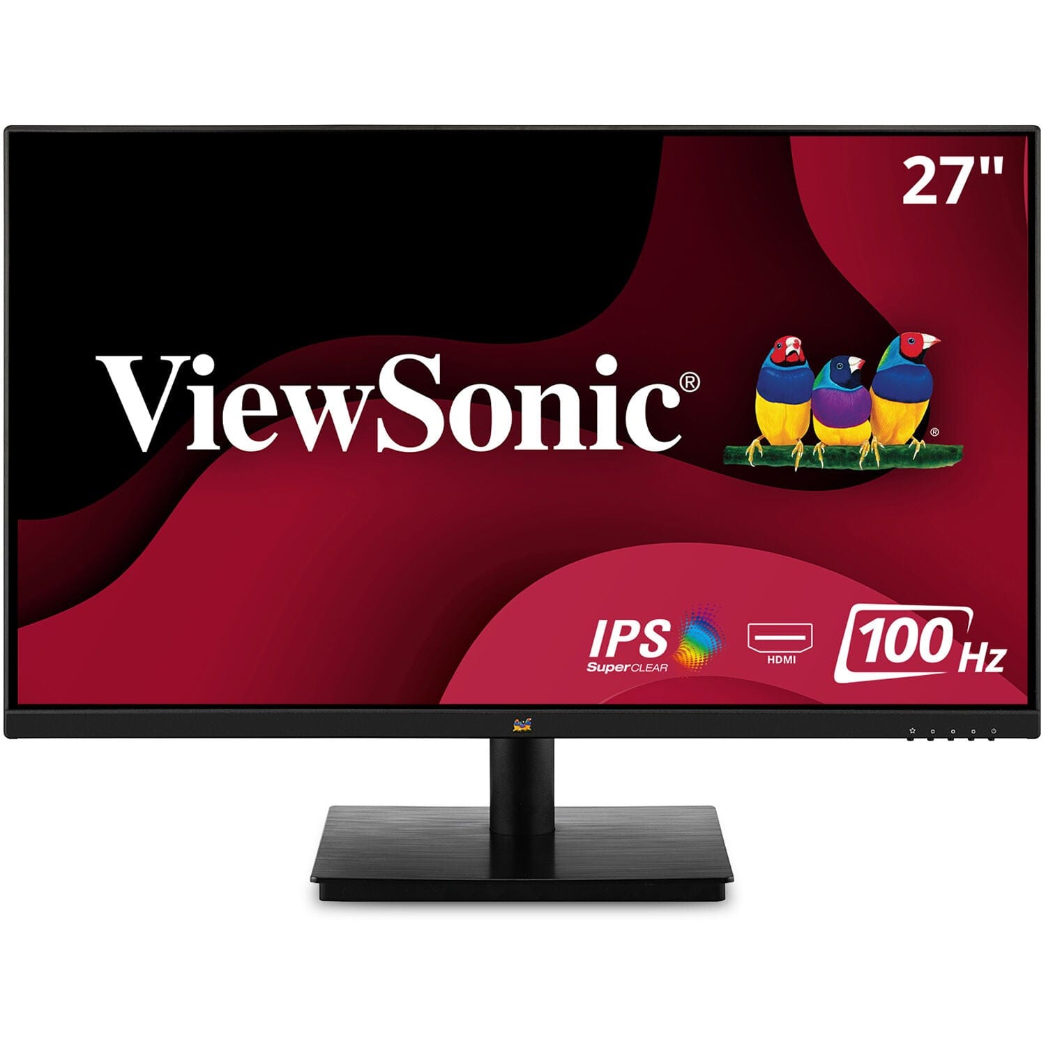 ViewSonic 27" IPS Full HD 1080p Monitor with 100Hz, Thin Bezel - Certified Refurbished