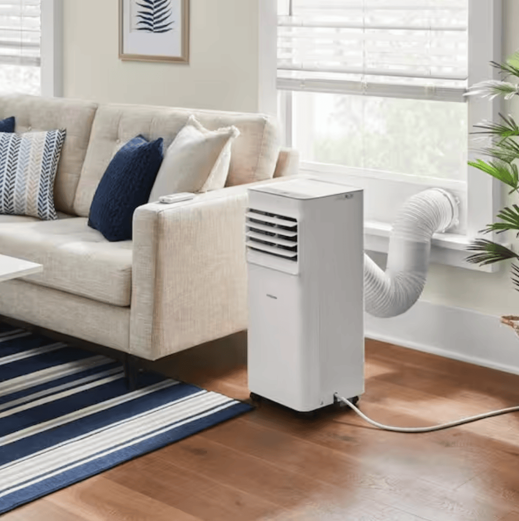 Vissani 5000 BTU 115V 3-in-1 Portable Air Conditioner with Dehumidifier and Remote for Rooms up to 150 sq. ft., White - Certified Refurbished