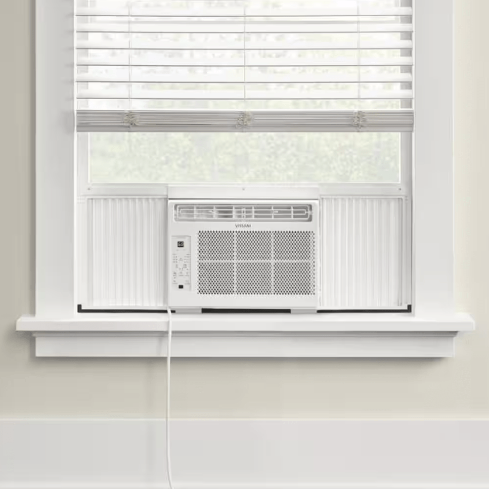 Vissani 5000 BTU 115V Window Air Conditioner for 150 sq. ft. Rooms, White - Certified Refurbished