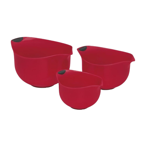 Cuisinart Mixing Bowls (Set of 3), Red