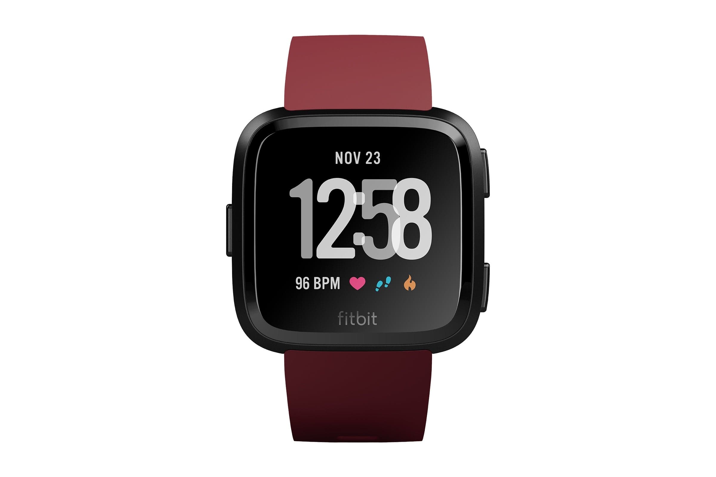Fitbit Versa Smart Watch, Red Aluminium, One Size - Certified Refurbished