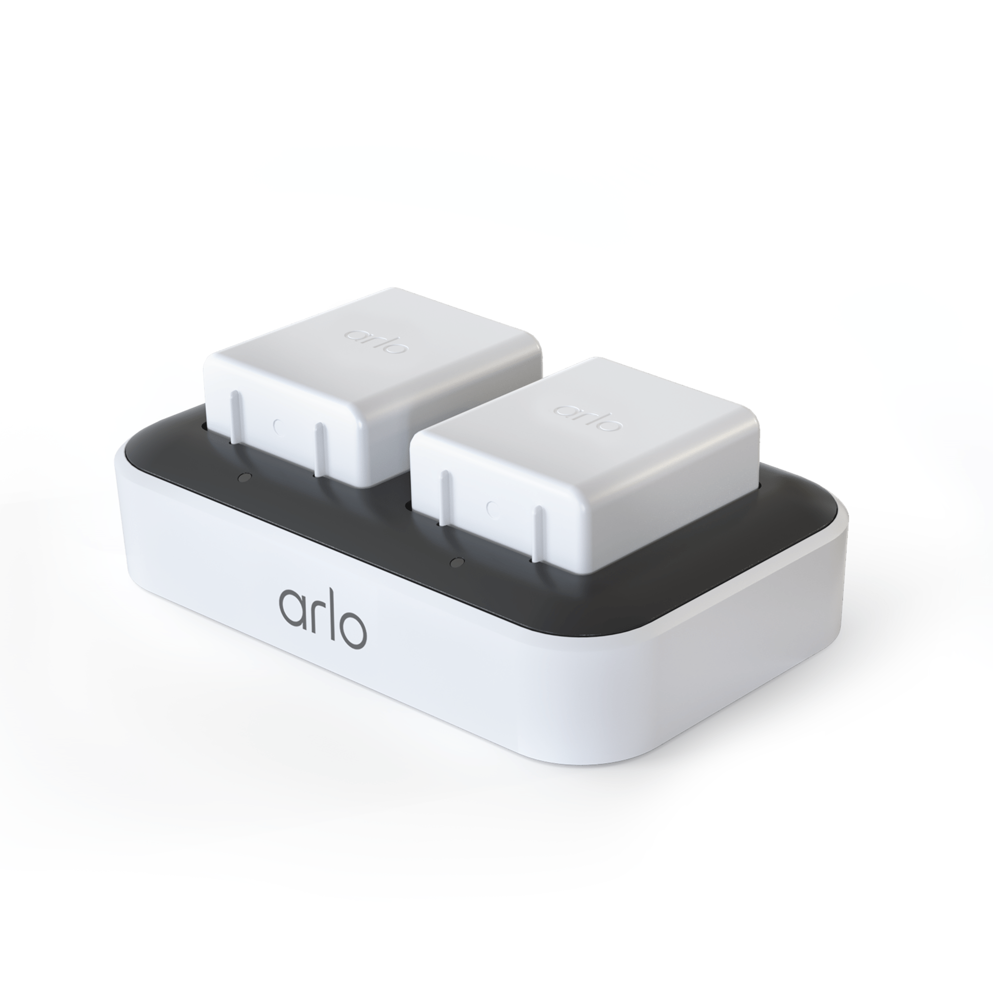 Arlo Accessory Dual Charging Station, Charge Up to Two Batteries, Comp
