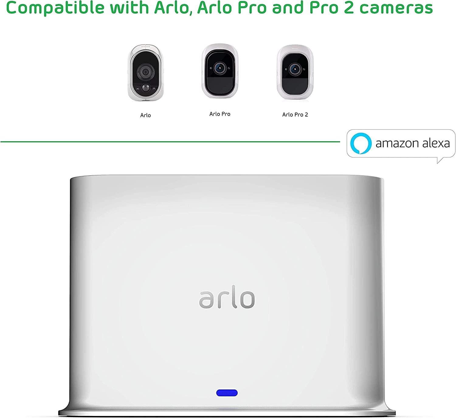 Arlo Base Station for Arlo Pro / Pro2 Wireless Security & Surveillance Cameras - Certified Refurbished