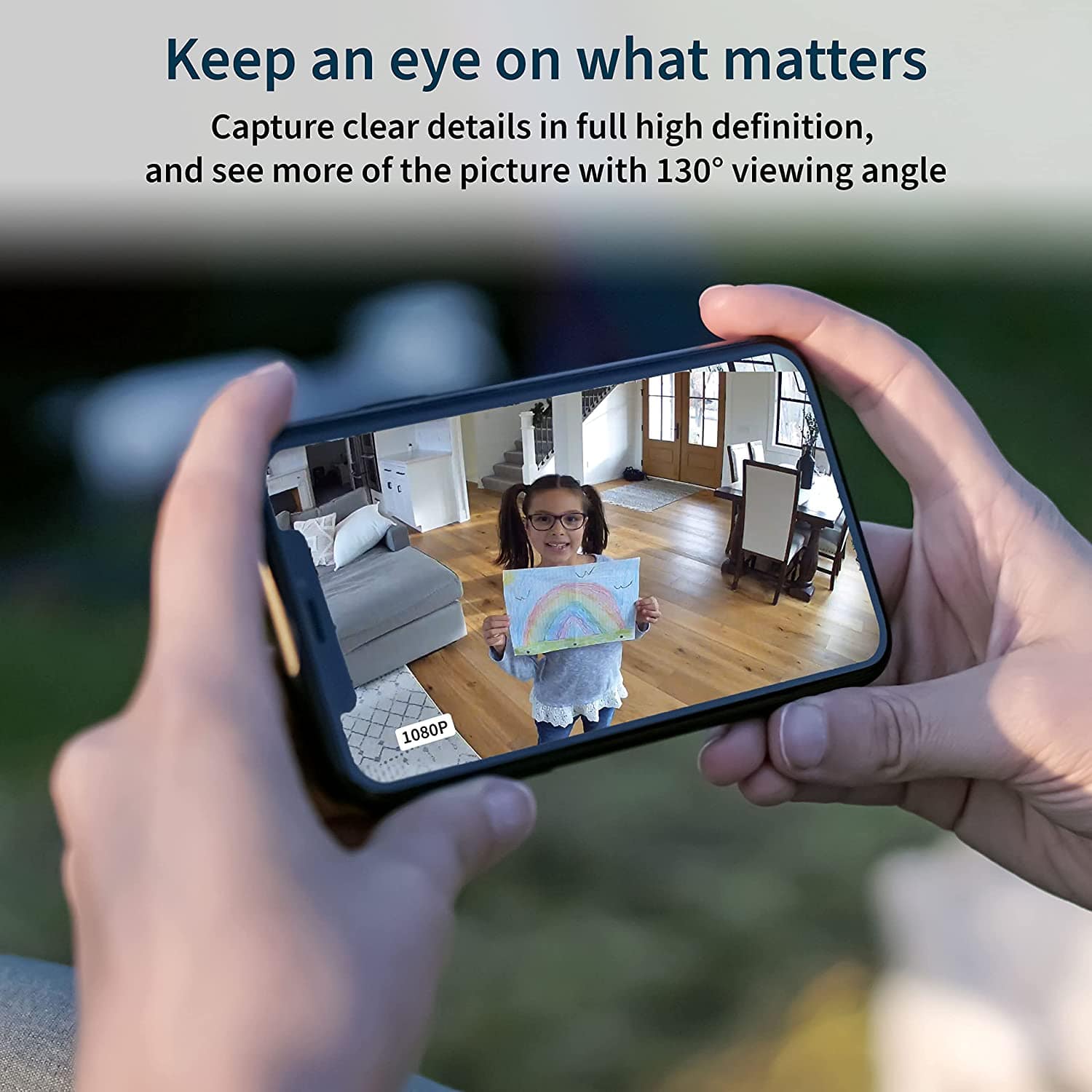 Arlo Essential 1080p Night Vision, 2 Way Audio, Wired Indoor Smart Camera, White - Certified Refurbished