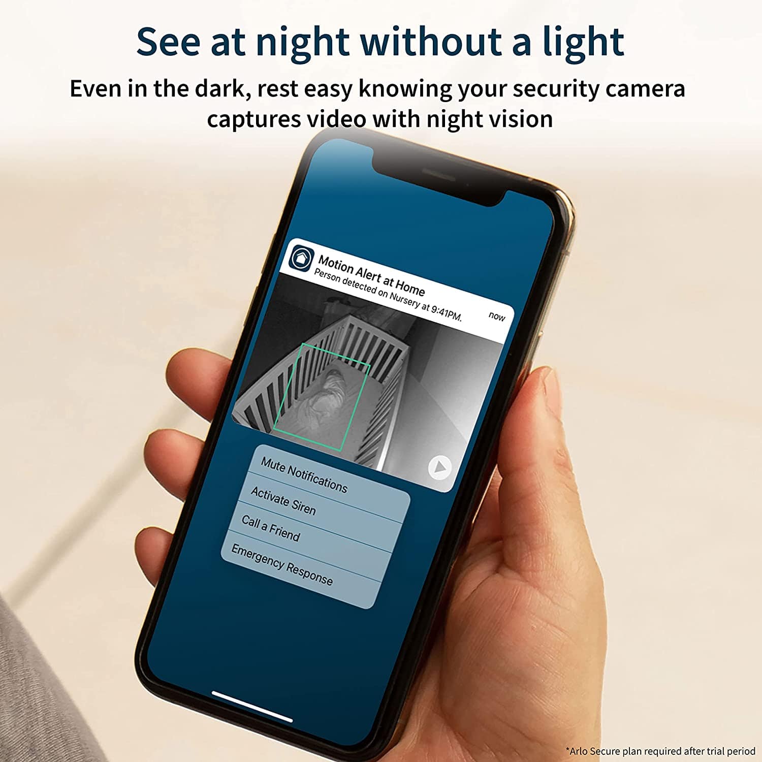 Arlo Essential 1080p Night Vision, 2 Way Audio, Wired Indoor Smart Camera, White - Certified Refurbished