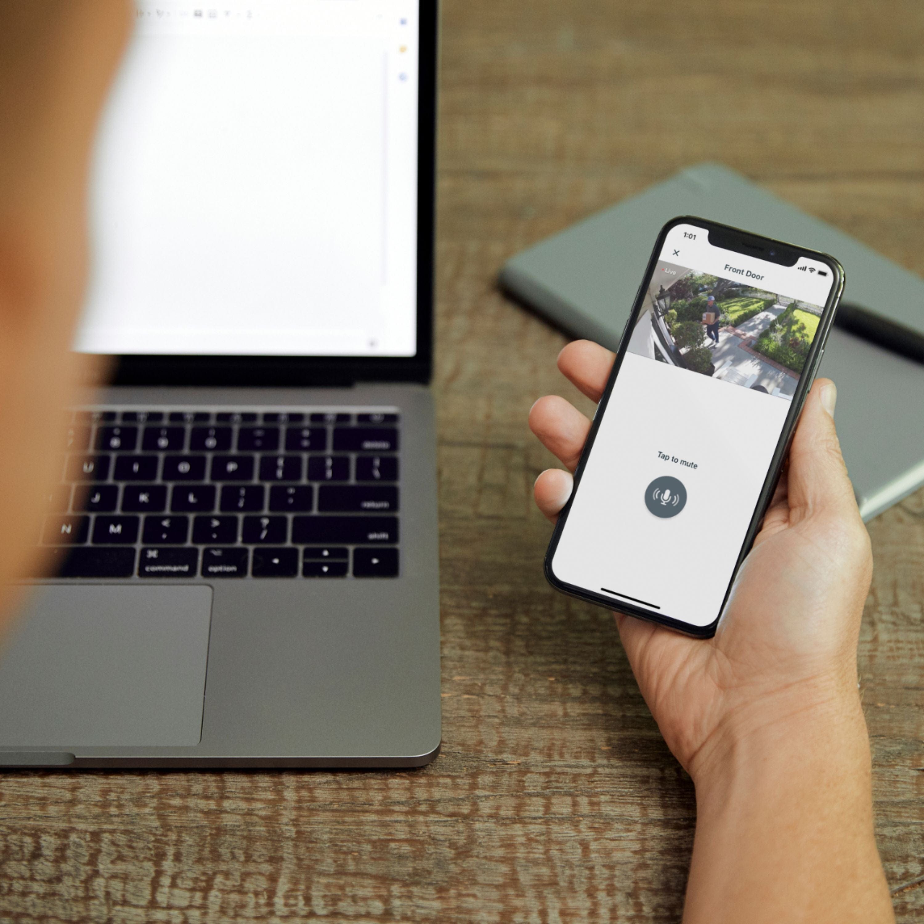 Arlo Essential Spotlight Camera (3-Pack) Wire-Free Color Night Vision Black - Certified Refurbished