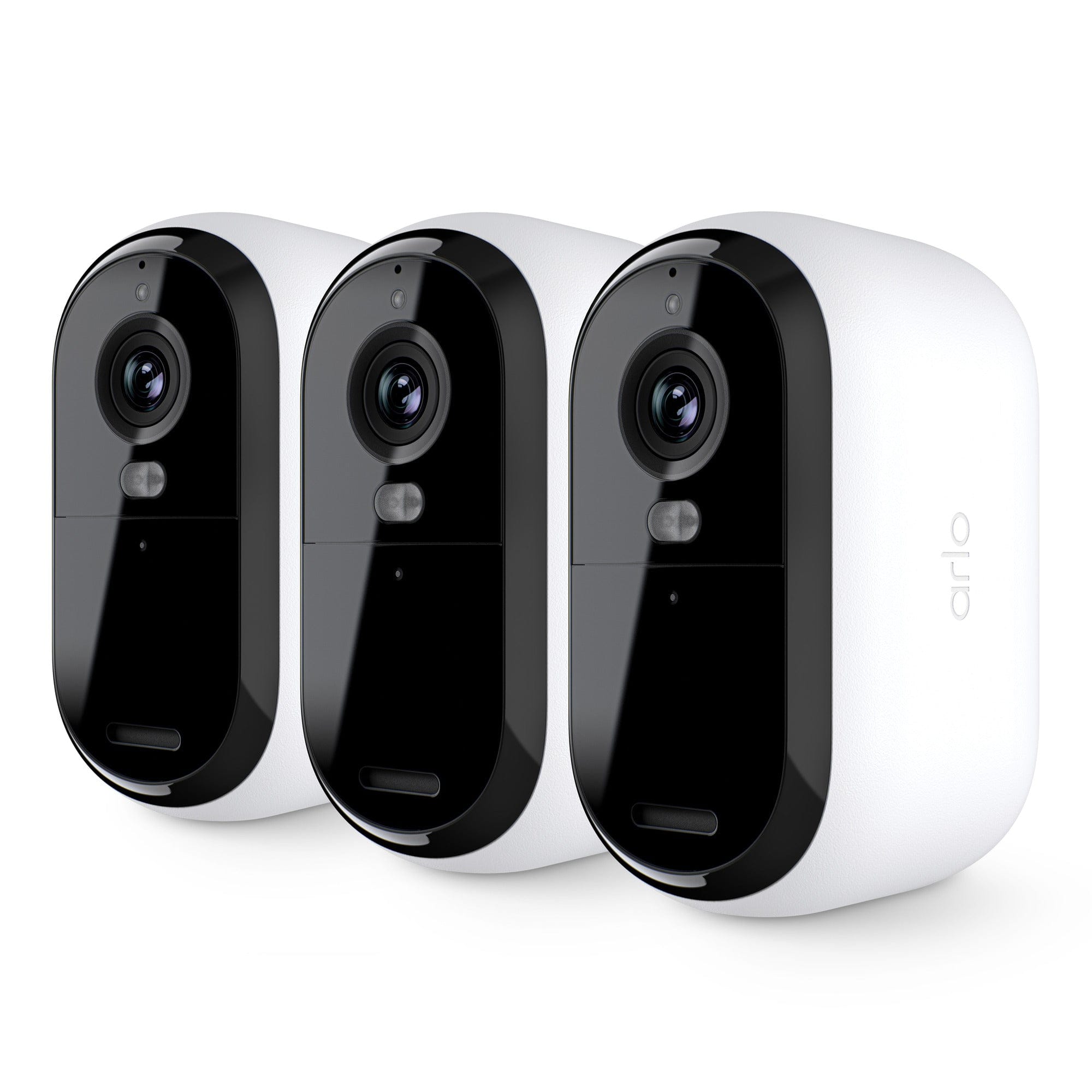 Arlo Essential 2nd Gen 2K, 3-cam, White - Certified Refurbished