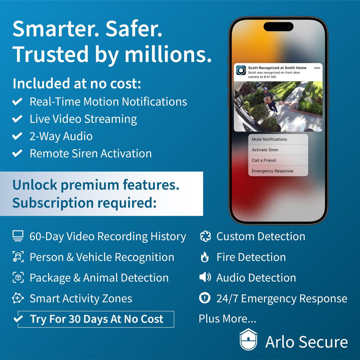 Arlo Essential 2nd Gen 2K Indoor Single Cam, White - Certified Refurbished