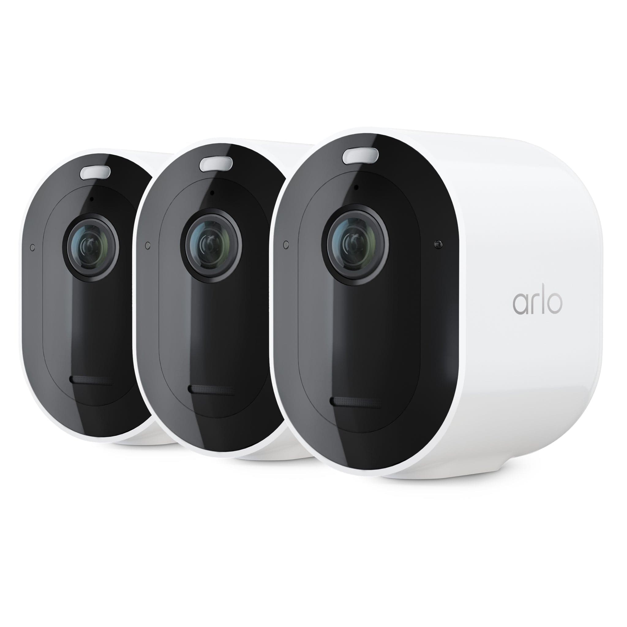 Arlo Pro 4 Spotlight Security & Surveillance Camera, 3-Pack, White - Certified Refurbished