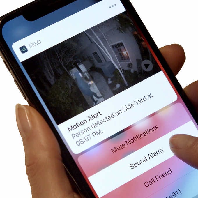 Arlo Ultra 2 XL Wire-Free 2 Spotlight 4K Cameras with Mount and Base Station - Certified Refurbished