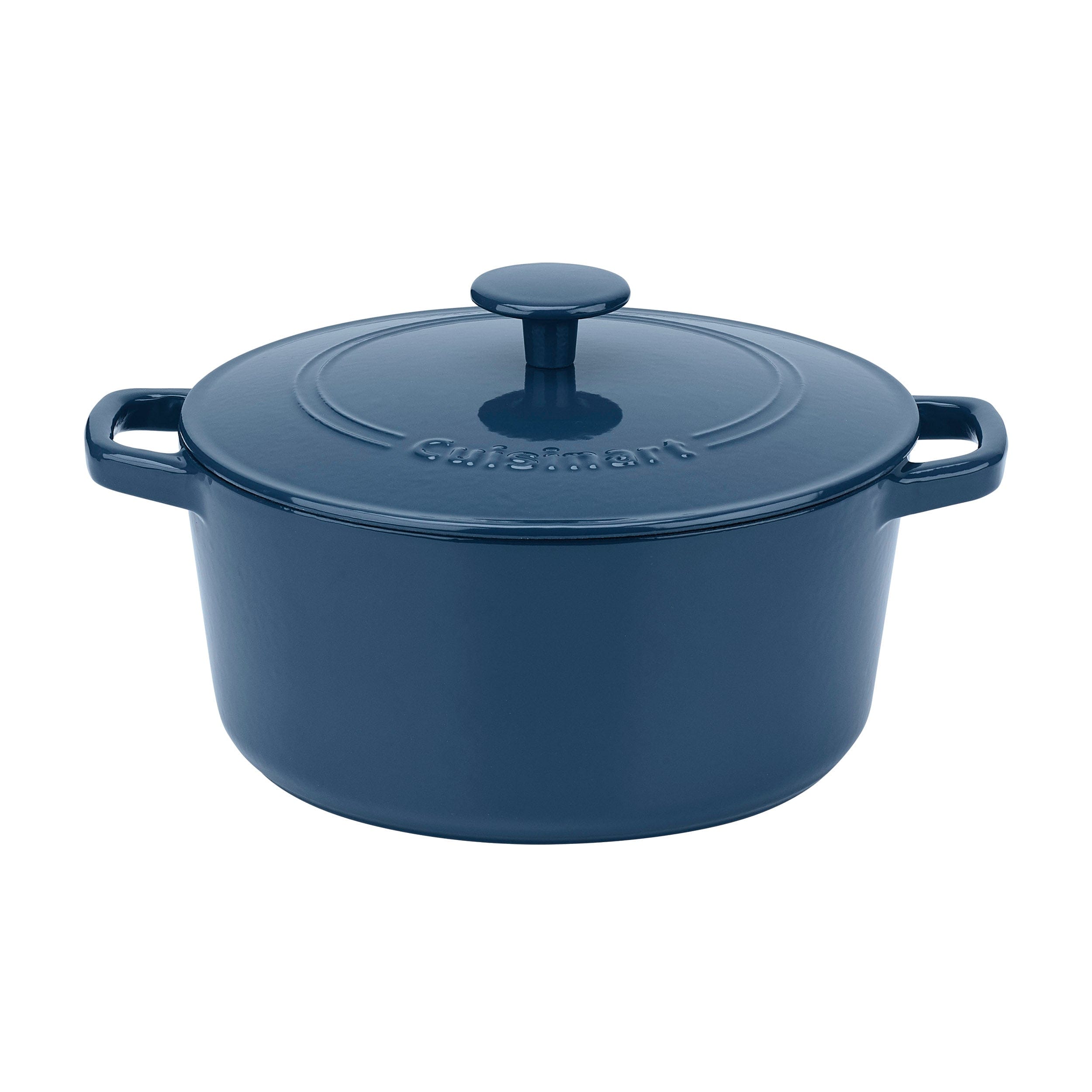 Cuisinart Chef’s Classic™ Enameled Cast Iron Cookware 5 Quart Round Covered Casserole, Blue