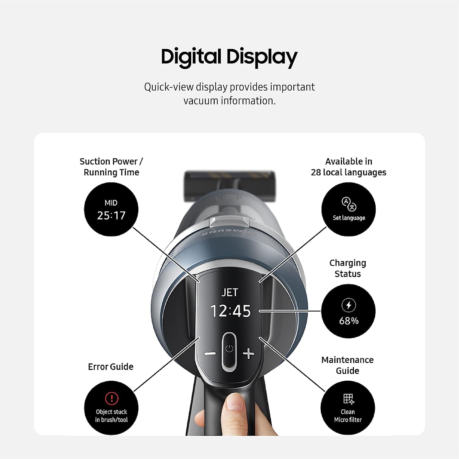 Samsung Bespoke Jet Stick Vacuum Blue - Certified Refurbished