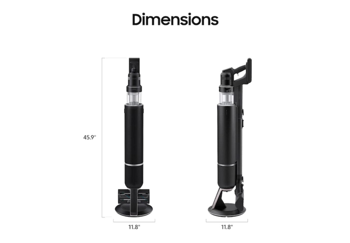 Samsung Bespoke Jet AI Cordless Stick Vacuume with Clean Station Black - Certified Refurbished