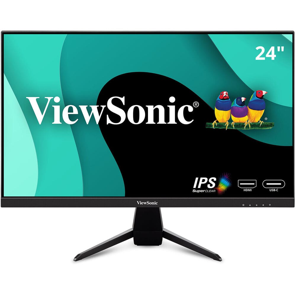 ViewSonic VX2467U-S 24" 1080p 65W USB C Gaming Monitor - Certified Refurbished