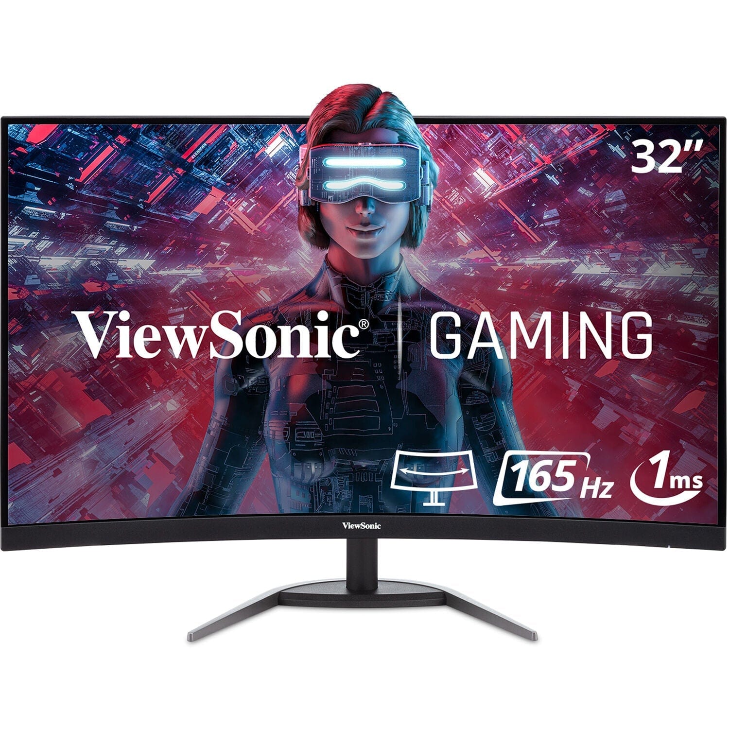 ViewSonic 32" Full HD 165Hz 1ms Curved Gaming Monitor - C Grade Refurbished