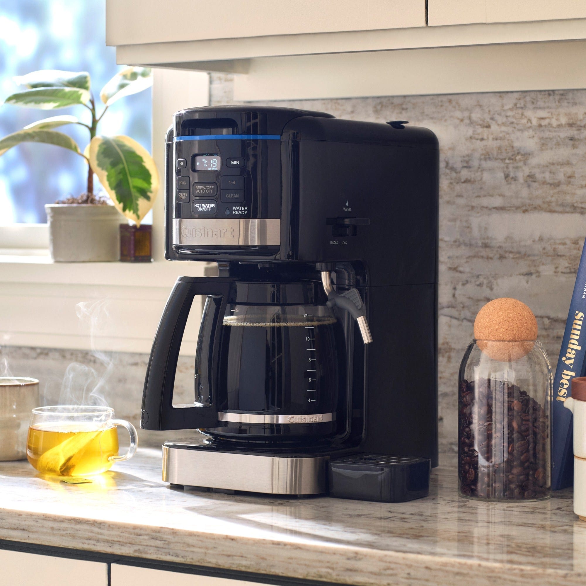 Cuisinart Coffee Plus 12 Cup Coffee Maker & Hot Water System, Black