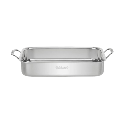 Cuisinart 14" Lasagna Pan with Stainless Roasting Rack, Silver