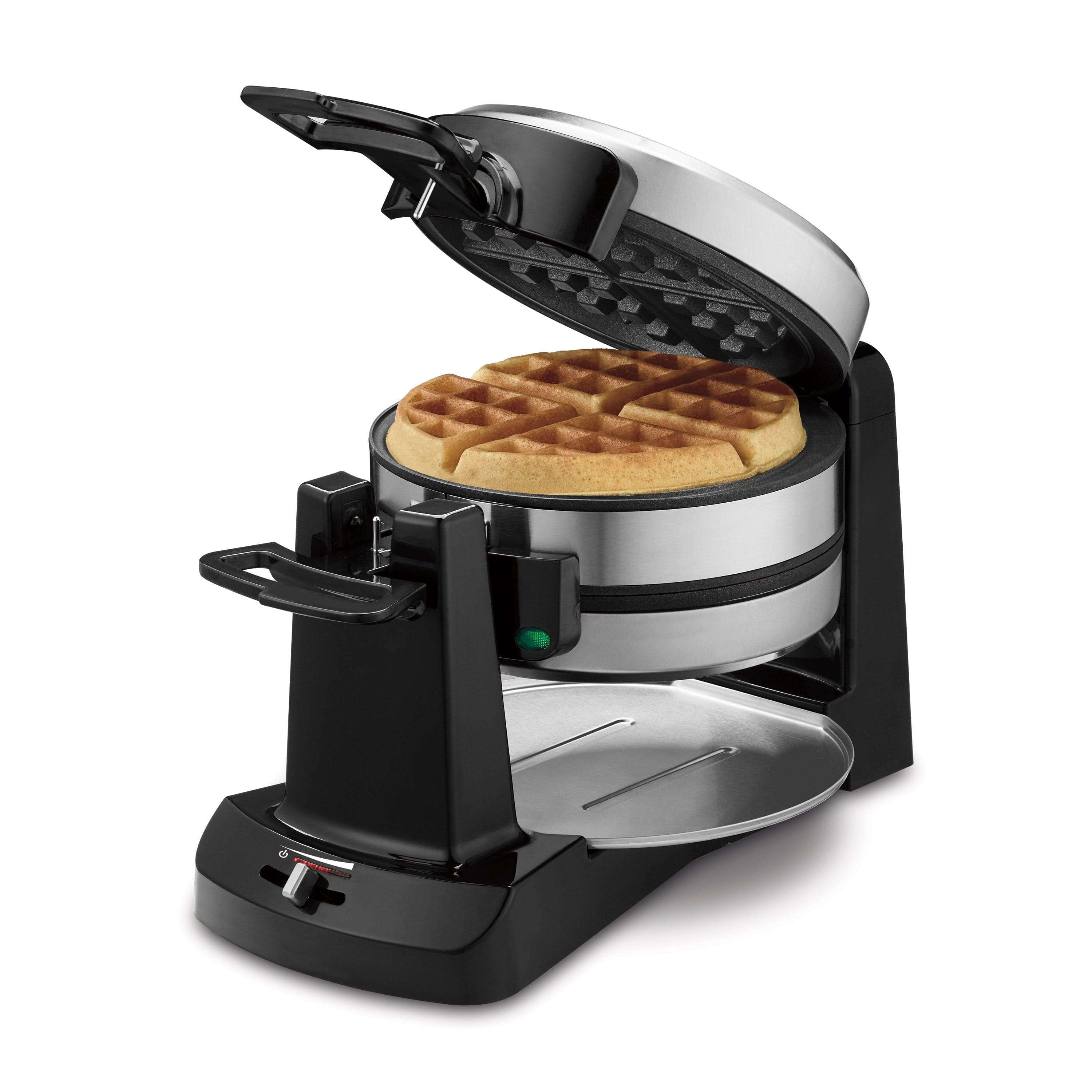 Cuisinart Double Flip Belgian Waffle Maker, Black Stainless - Certified Refurbished