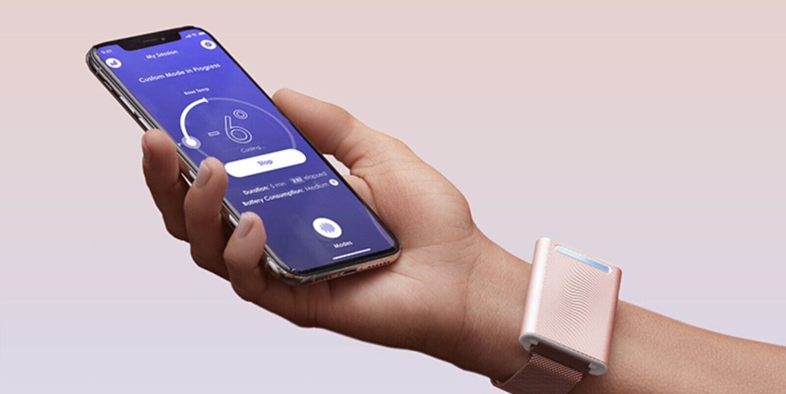 Embr Labs Wave 1 Thermal Wristband Rose Gold Excellent Refurbished