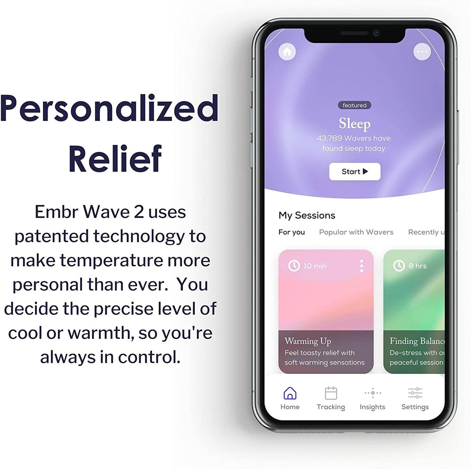 Embr Labs Wave2 Thermal Wristband Black Excellent Refurbished