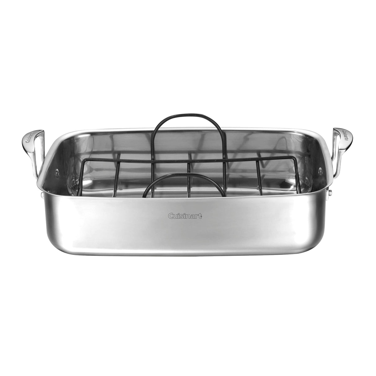 Cuisinart 15" Stainless Steel Roaster with Non-Stick Rack, Silver