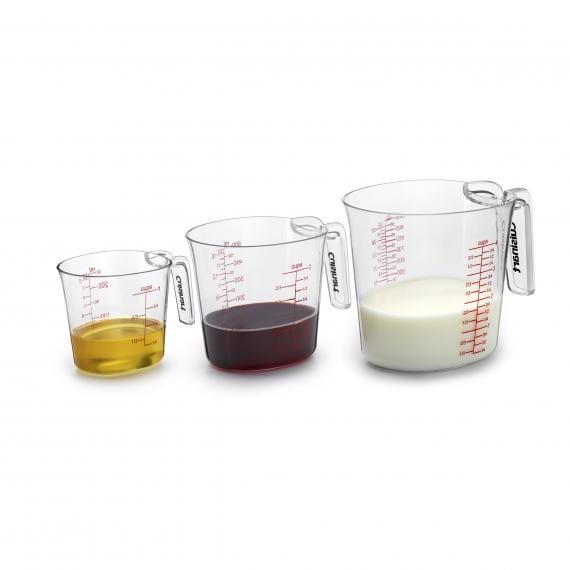 Cuisinart 3 Piece Nesting Liquid Measuring Cup Set, White
