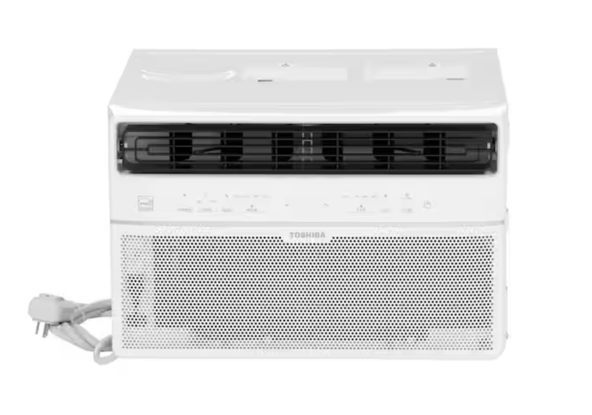 Toshiba 14500 BTU 115V Smart Wi-Fi Window Air Conditioner with Touch Control & Remote for up to 700 sq. ft., White - Certified Refurbished